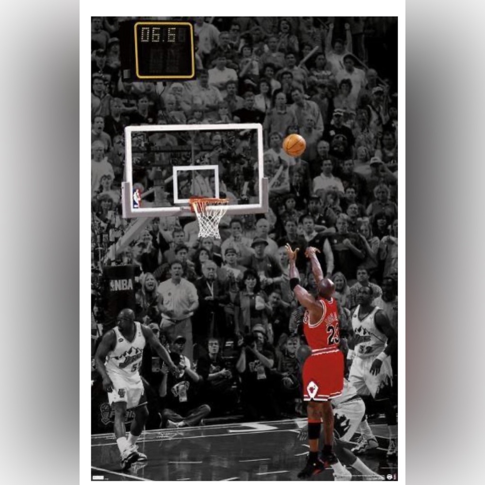 2 PRE-FRAMED Michael Jordan NBA/Chicago Bulls Basketball Posters - Picture 8 of 15